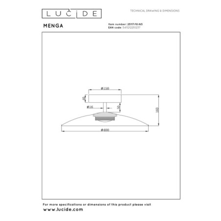 Plafón de techo LED Menga (11W)
