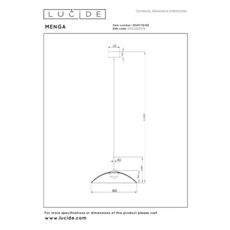 Lámpara de techo LED Menga (18.6W)
