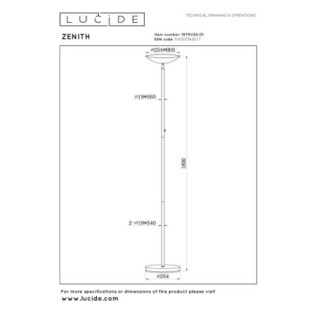 Lámpara de pie LED Zenith (20W)