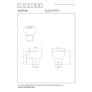 Lámpara de mesa LED Gustav II (0.8W)