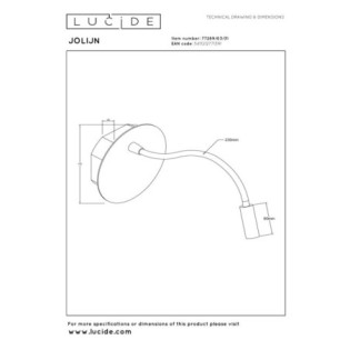 Aplique de pared LED Jolijn II (2W)