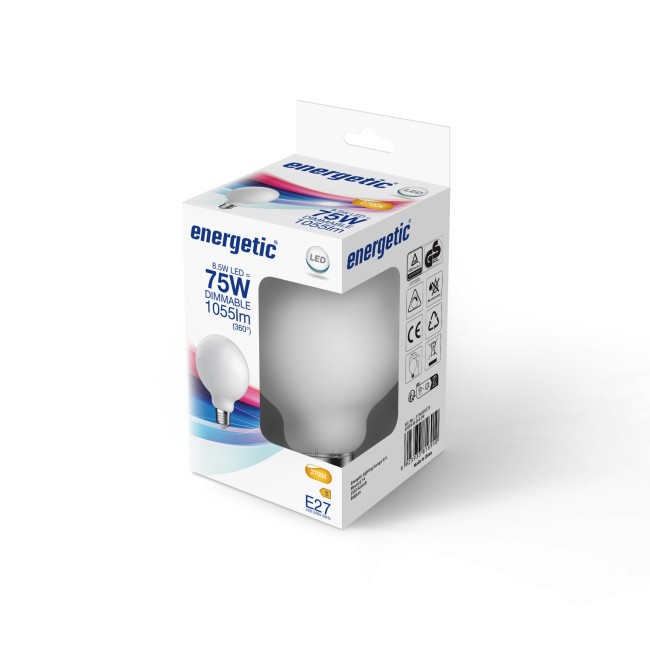 Bombilla LED E27 G95 2700K Dim (8.5W)