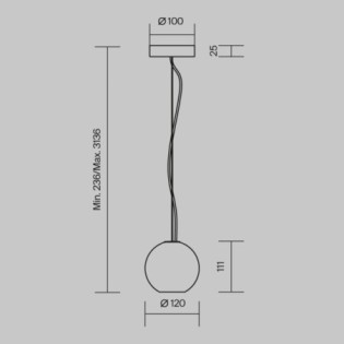 Lámpara colgante Basic Texture