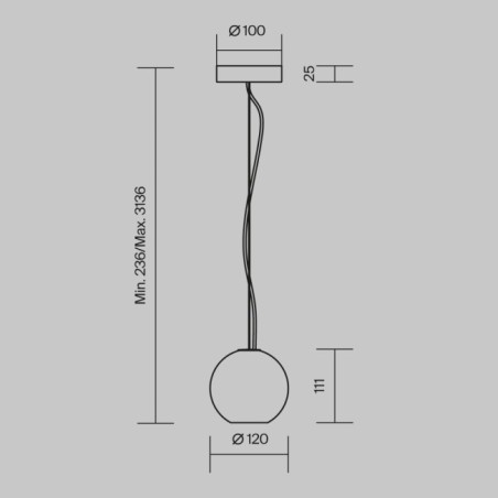 Lámpara colgante Basic Texture
