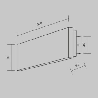 Aplique de pared LED Basic Texture (8W)