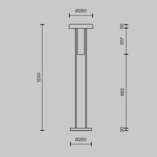 Lámpara de pie LED Ikebana (24W)