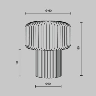 Lámpara de mesa Omaggio
