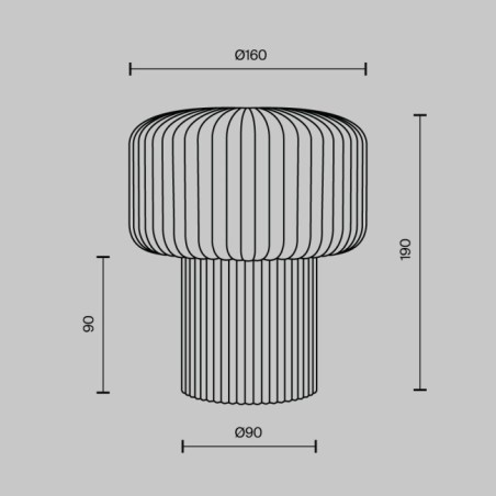 Lámpara de mesa Omaggio