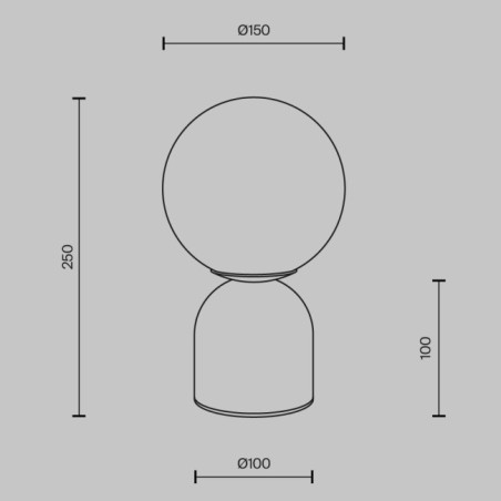 Lámpara de mesa TAVO