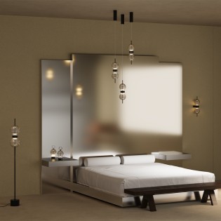 Lámpara colgante LED Double...