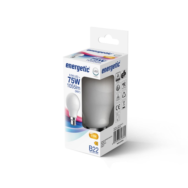 Bombilla LED B22 A60 2700K (8.5W)