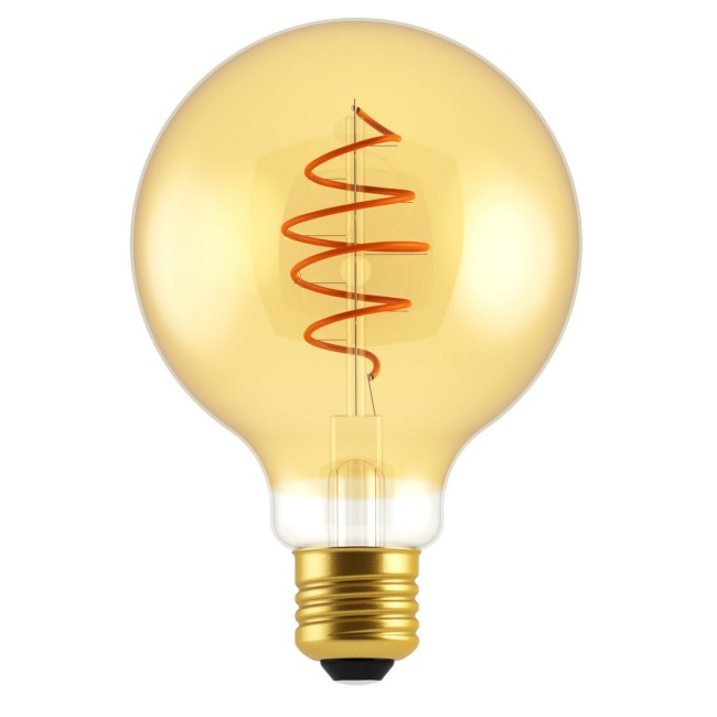 Bombilla LED E27 G125 Deco Spiral 2200K (4.9W)