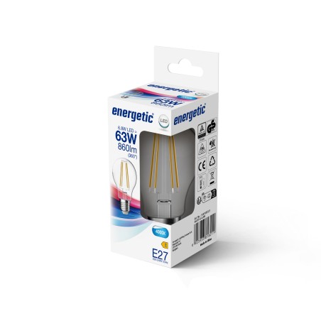Bombilla LED E27 A60 4000K (6.8W)