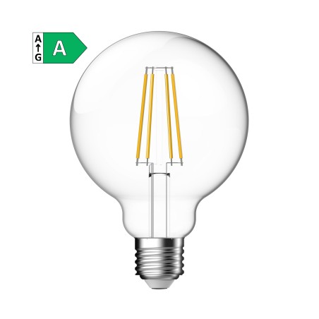 Bombilla LED E27 G95 2700K Clase A (4W)