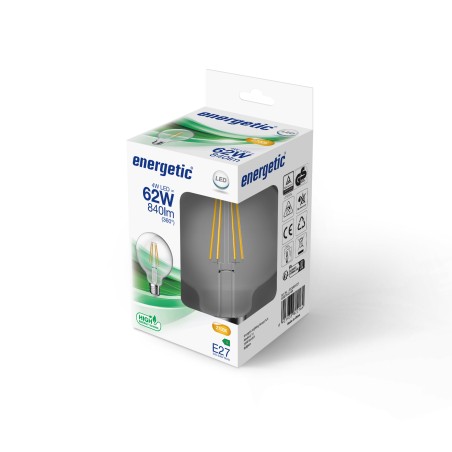 Bombilla LED E27 G95 2700K Clase A (4W)