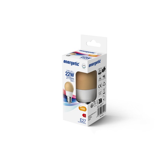 Bombilla LED E27 G45 2400K (2.9W)