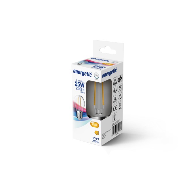 Bombilla LED E27 G45 2700K (2.1W)