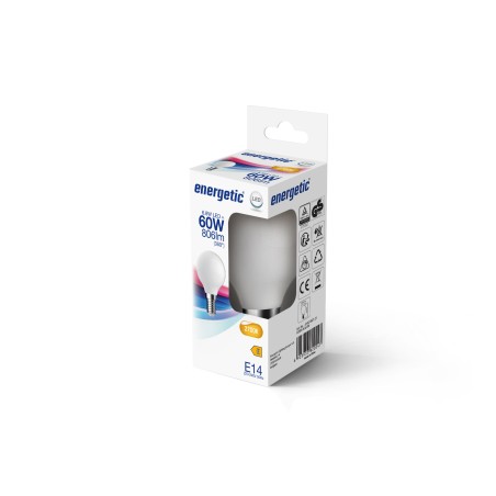 Bombilla LED E14 G45 2700K (6.8W)