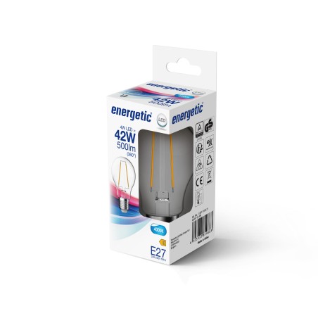 Bombilla LED E27 A60 4000K (4W)