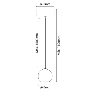 Lámpara de techo LED Vita (5W)
