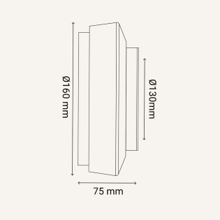 Aplique de pared LED para baños Nilo 2CCT (6W)