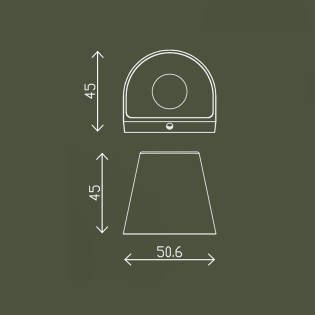 Aplique de exterior LED Orbe III (1.5W)