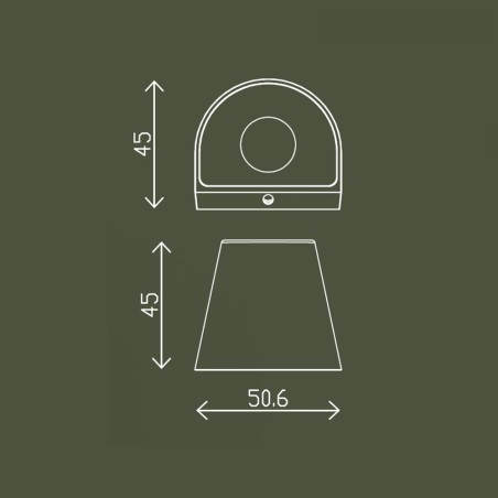 Aplique de exterior LED Orbe III (1.5W)