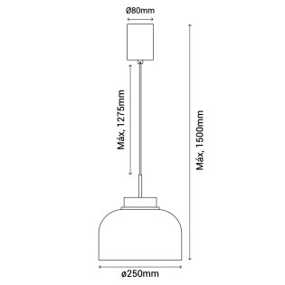 Lámpara de techo LED Carmen 25 II (9W)
