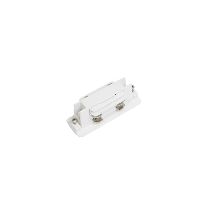 Conector intermedio blanco para carril trifásico