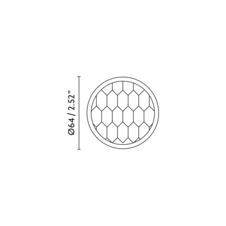 Accesorio honeycomb Ø64 para foco Fost