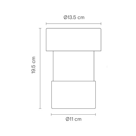 Lámpara de mesa portátil LED Balise (2.2W)