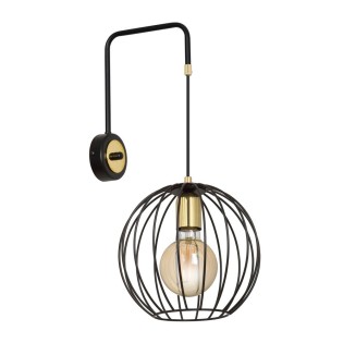 Aplique de pared Balora Negro