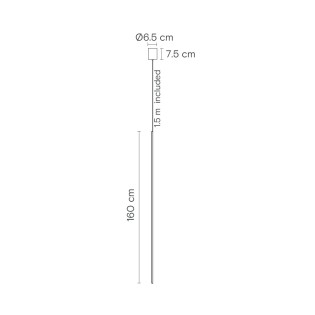 Lámpara colgante LED René Vertical (16W)