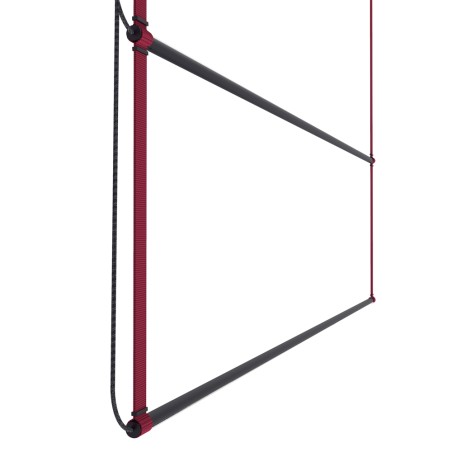 Lámpara colgante LED René Horizontal Duo