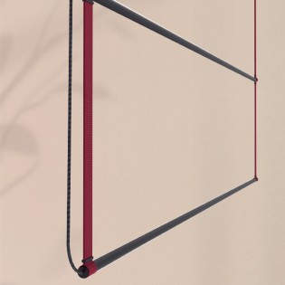 Lámpara colgante LED René Horizontal Duo