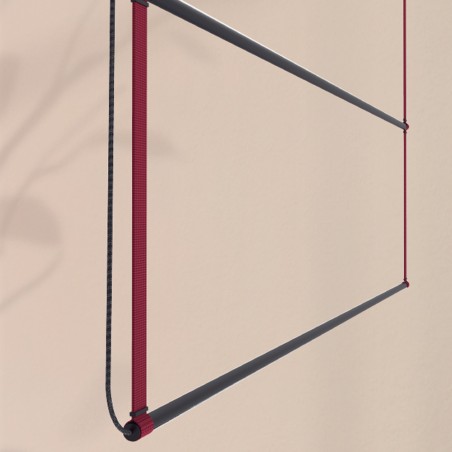 Lámpara colgante LED René Horizontal Duo