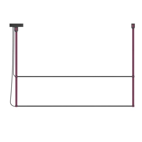 Lámpara colgante LED René Horizontal Duo