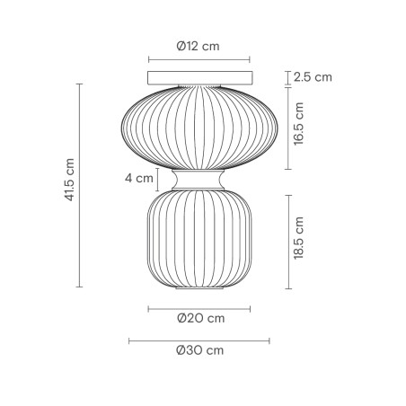 Plafón de techo LED Whiteberry Glow (10W)