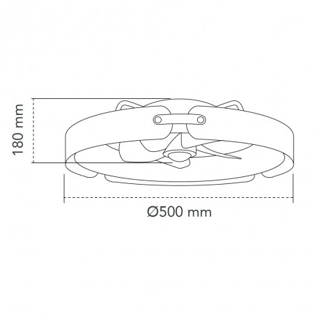 Ventilador Plafón LED Messer CCT Dim (50W)
