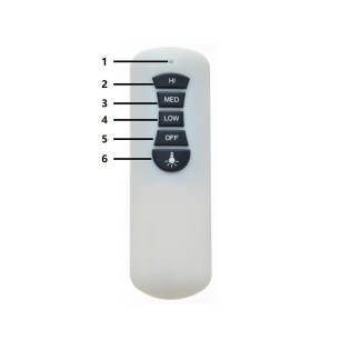 Ventilador de techo con luz Moonah