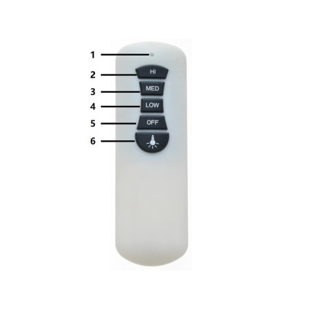 Ventilador de techo con luz Moonah