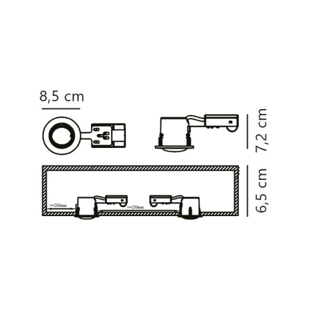 Empotrable de techo Mixit Pro