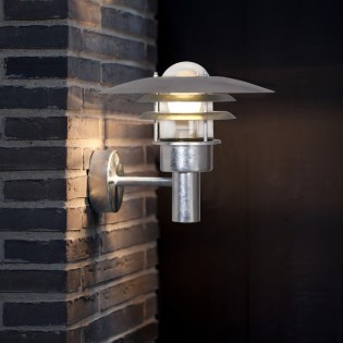 Aplique de exterior galvanizado Lonstrup