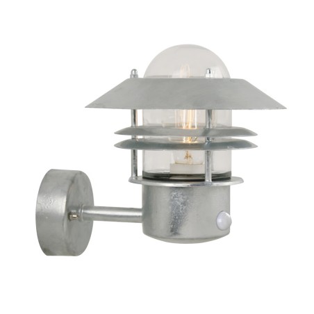 Aplique de exterior galvanizado Blokhus Up Sensor