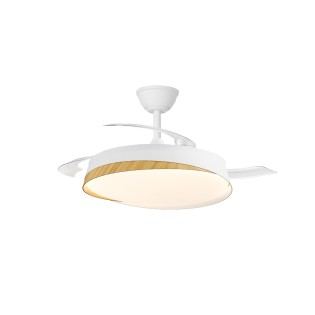 Ventilador LED aspas retráctiles Marte CCT Dim (48W)
