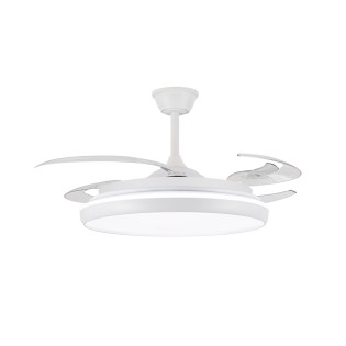 Ventilador LED aspas retráctiles Charly L CCT Dim (80W)