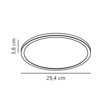 Plafón de techo LED Oja 29 IP65 2700K (15W)