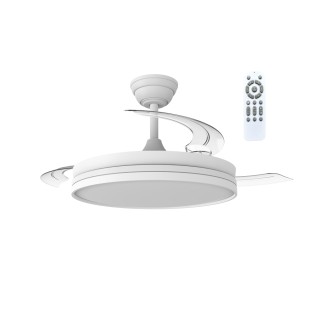 Ventilador LED aspas retráctiles Ferro Eco CCT Dim (48W)