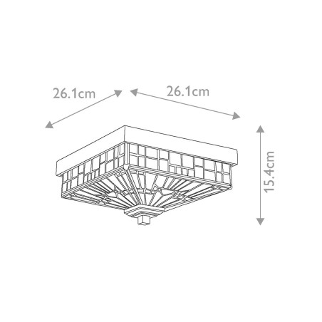 Plafón de techo de exterior Inglenook