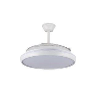 Ventilador LED aspas retráctiles Charly L CCT Dim (80W)